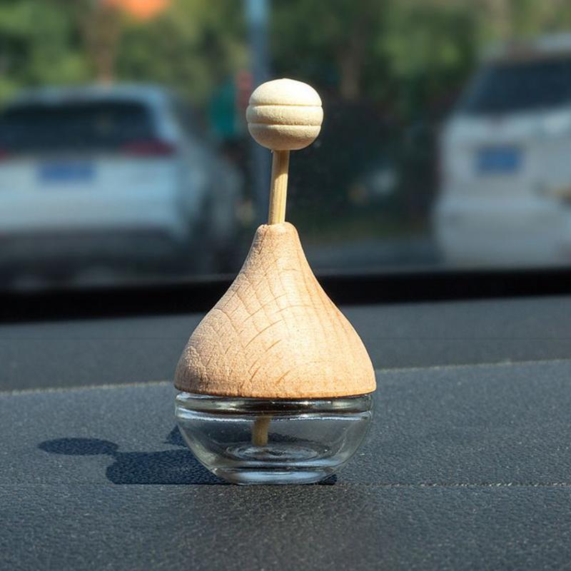 auto Air Freshener Car Perfume Clip Essential Oil Diffuser Vent Empty Glass Bottle Decoration Aromatherapy Glass Bottle