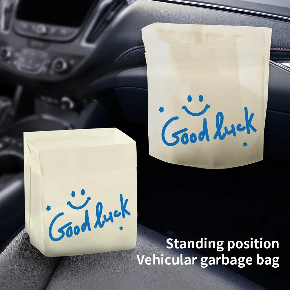 

Office Kitchen Vehicle Garbage Bag (60PCS) – Disposable Self-Adhesive, Car Seat Back Hanging, Storage Garbage Bin Bag 18.5x25cm