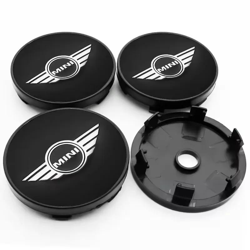 4Pcs 60mm Car Wheel Center Hub Caps Rim Cover Emblem Badge For MINI Cooper One S JCW R56 R53 R57 R60 R59 F54 F55 F56 Accessories