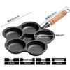 WuTuo Non-Coated Cast Iron 5-Hole Breakfast Frying Pan