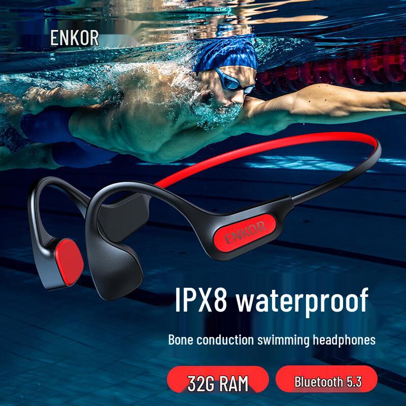 ENKOR Bone Conduction Sport Bluetooth Headphones