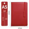 Soft Leather A5 Business Notebook with Textured Cover and Custom Logo