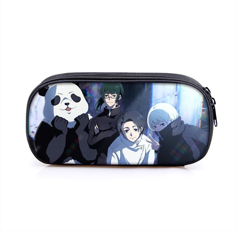 Jujutsu Kaisen Pencil Box With Large Capacity For Students And Makeup Essentials