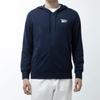 Reebok Logo Casual Hooded Zip Sports Jacket Men Jackets Navy-Blue GV5513