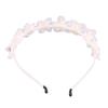 Handmade Korean Style Bridal Headband - White Fabric Wedding Accessory
