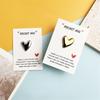 Pocket Hug Card, Glossy Heart-Shaped Gift Card, Valentine's Day Confession Card