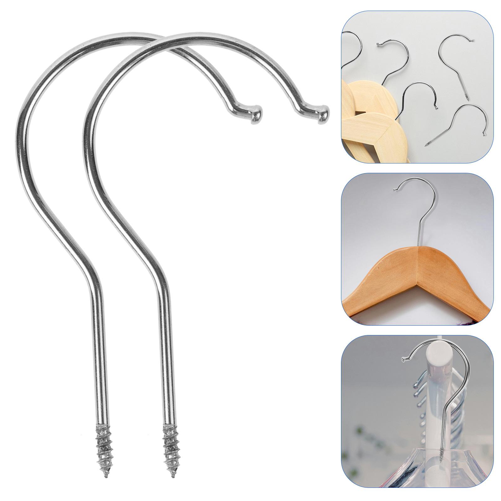 

10 шт. Круглые крючки-подвески Аксессуары Черные крючки Чашка Железо Многоцелевые DIY Винт для 9.50X5.00X0.20CM серебряный