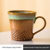 Retro Ceramic Mug: Japanese Kiln-Fired Coffee & Tea Cup