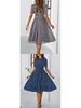 European & American Women's Polka Dot Casual Lace-up Long Dress - Spring & Summer Collection