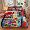 Minecraft Adventure Quest Printed 3pcs Bedding Set Soft Microfiber 1 Duvet Cover And 2 Pillowcases Home Bedroom Decor Xmas Gift K1984