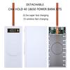 DIY 40x18650 Power Storage Box, DIY Power Case Box with LED Lights Case Support PD Charging/Wireless Charging Functions