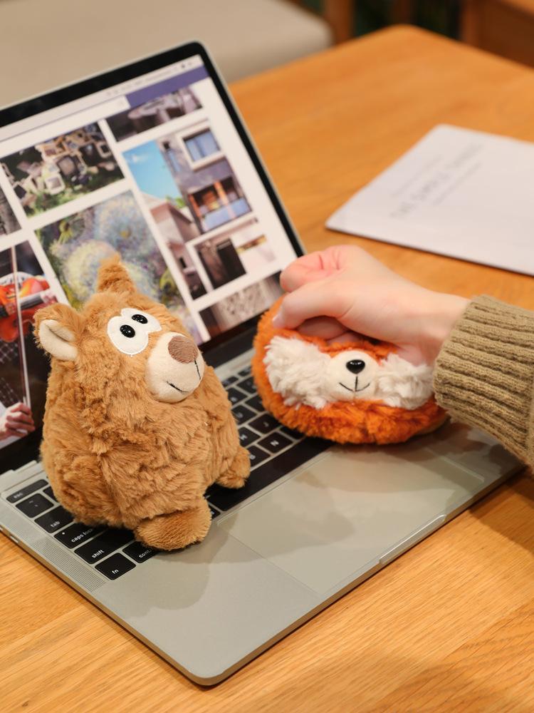 Adorable Cartoon Sheep Plush Toy - Fox Creative Doll Gift from Mengqu Forest Series