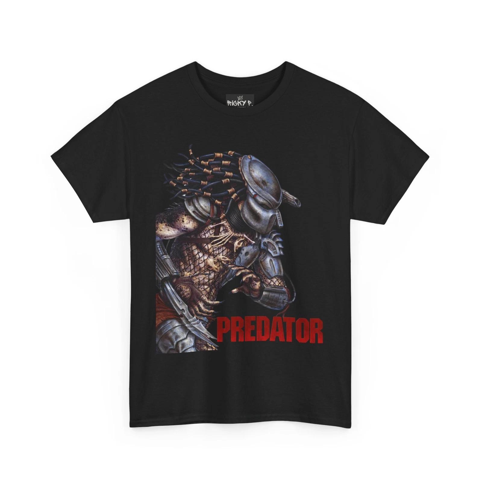 

Predator Schwarzenegger Movie 100% Cotton T-shirt Mens Tees Top Unisex Heavy Cotton Tee S
