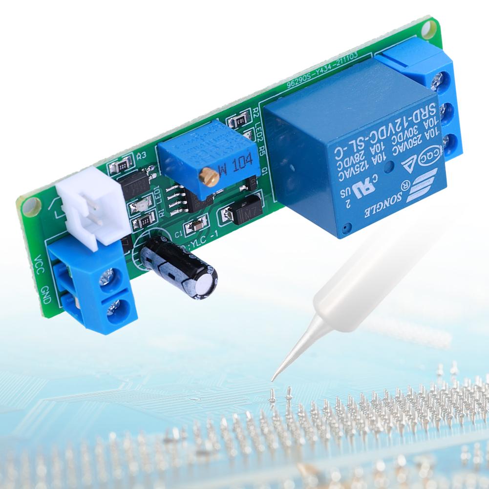 DC 12V Timing Relay Time Switch with Indicator Light Time Adjustable Relay Turn OFF Relay Module for Automation Equipment