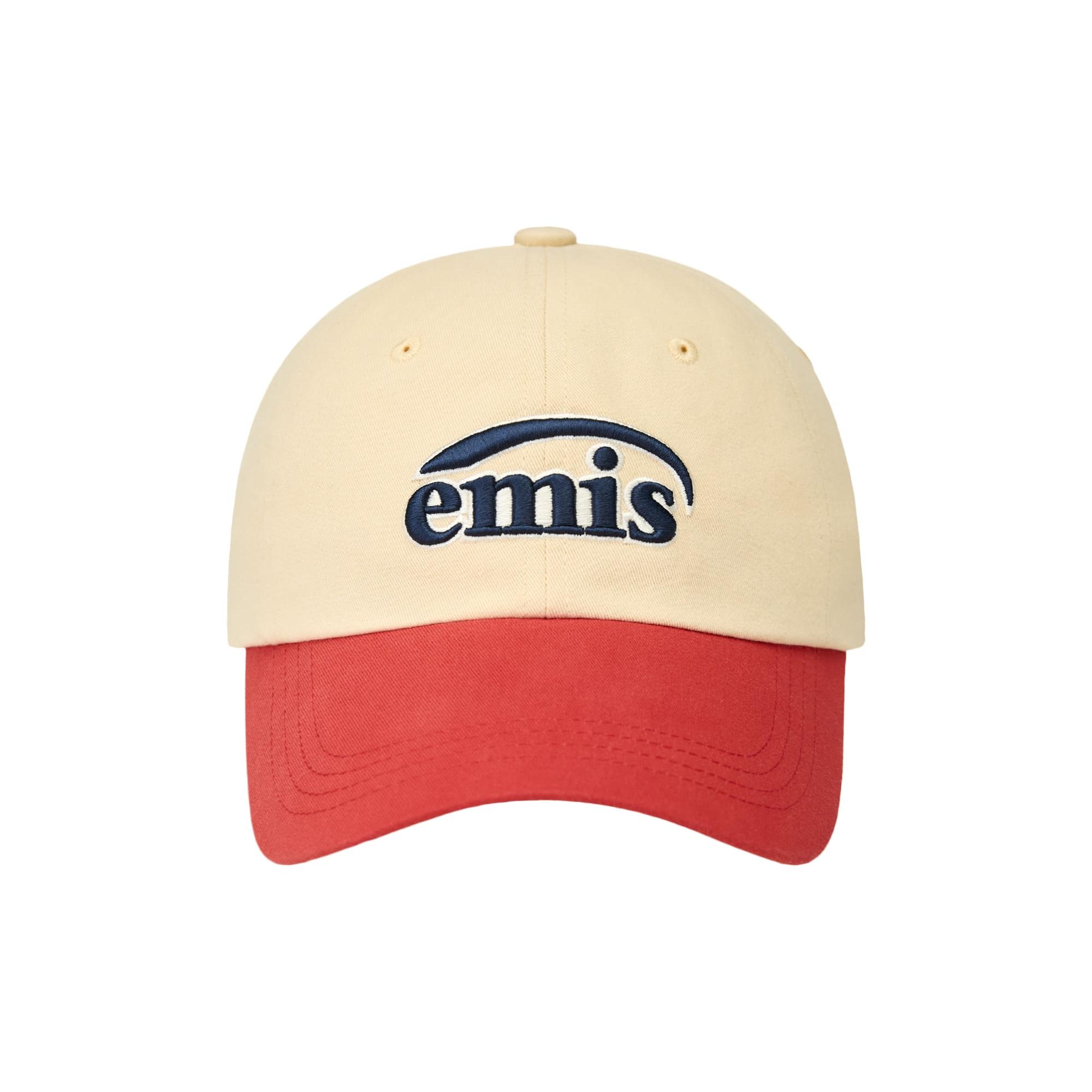 [EMIS] DUO LOGO TWO TONE BALL CAP - 6 Retro-Chic Colors BEIGE