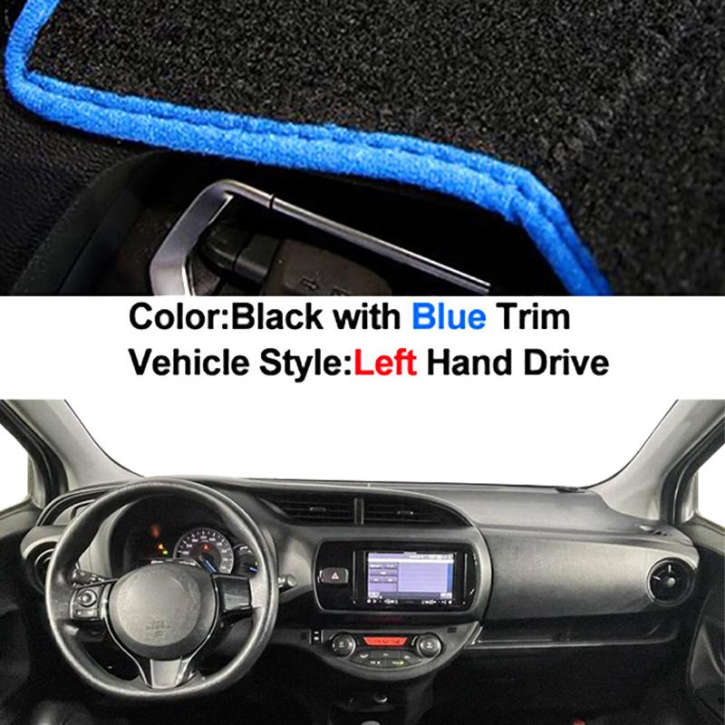 Car Auto Inner Dashboard Cover for Toyota Vitz 2018 - 2020 Center Console Protector Carpet Dashmat Sun-shade Accessories
