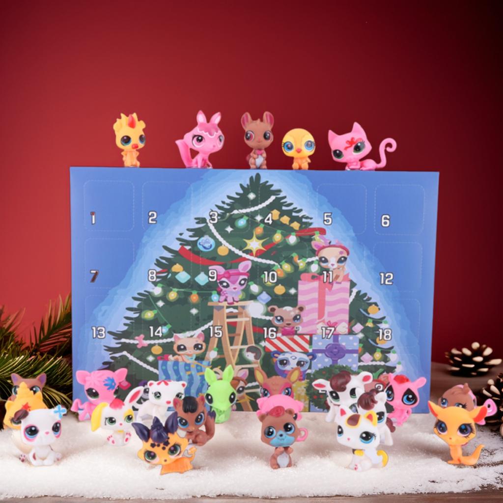 2025 Christmas Advent Calendar Little Pet 24 Day Authentic Mystery Figures Countdown Calendar Surprise Collectible Toy Kids Gift