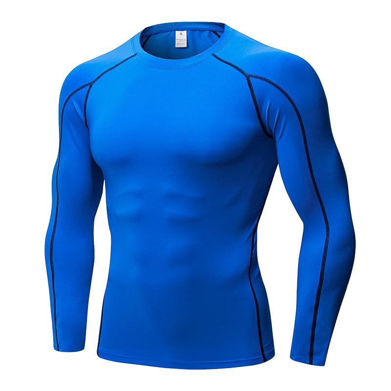 Men's PRO Quick-Dry Long Sleeve Sports Tights for Running, Training, and Basketball