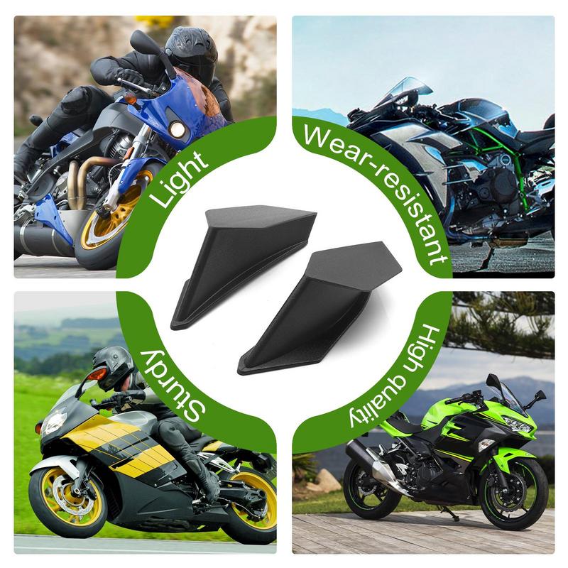 Skrzydło motocyklowe o dużej wytrzymałości Deflektor skrzydła motocyklowego Przedni spoiler motocyklowy Łatwy montaż Aerodynamiczne skrzydełka Spoiler