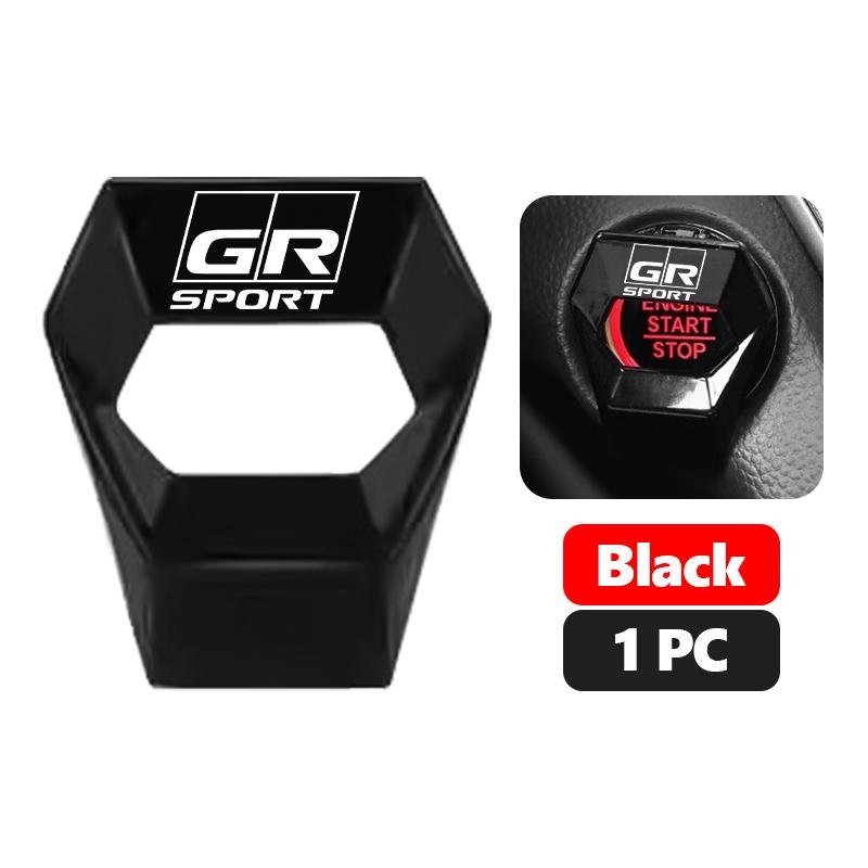 Car One-Click Engine Start Stop Switch Button Cover Protector Ring Decorative Accessories For Toyota Gazoo Racing TRD Corolla