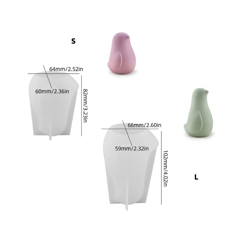 Desk Ornament Mould Flexible Silicone Mold for Bird Figurine Shaped Decoration Gypsum Molds Jewelry Making Supplies