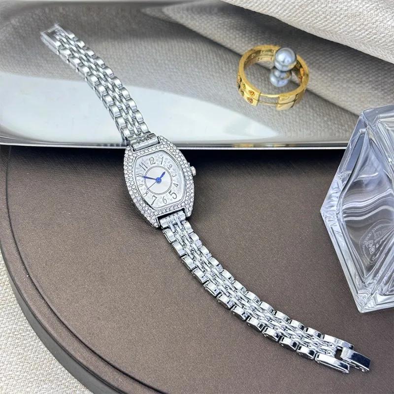 Rose Gold Alloy Strap Women's Watch Luxury Trendy Quartz Watches for Woman Suitable for Daily Clothing Matching Relojes De Mujer