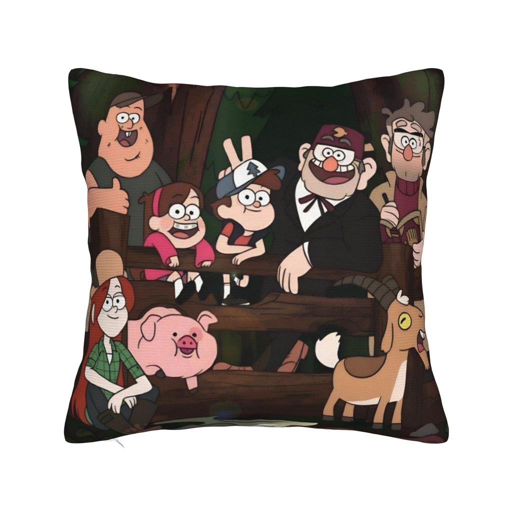 Decorative Pillow Covers GGravity Falls Merch Chair Pillow Case Cover Zipper MultiSize