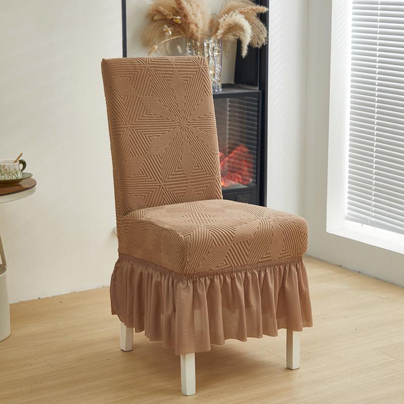 

1 шт. Элегантные чехлы на стулья с цветочным принтом, с юбкой и эластичной резинкой на талии, из моющейся и прочной полиэстеровой ткани для декора банкетного зала отеля 1 Piece