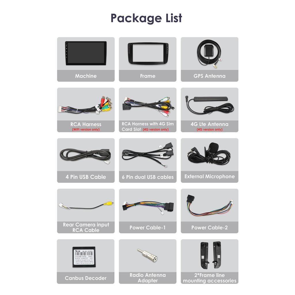 9 Inch Carplay 4G 2 Din Android 13 Car Radio for Fiat Linea 2012 - 2015 Fiat Punto EVO Multimedia Video Player Navi GPS DSP WIFI Intelligent Screen