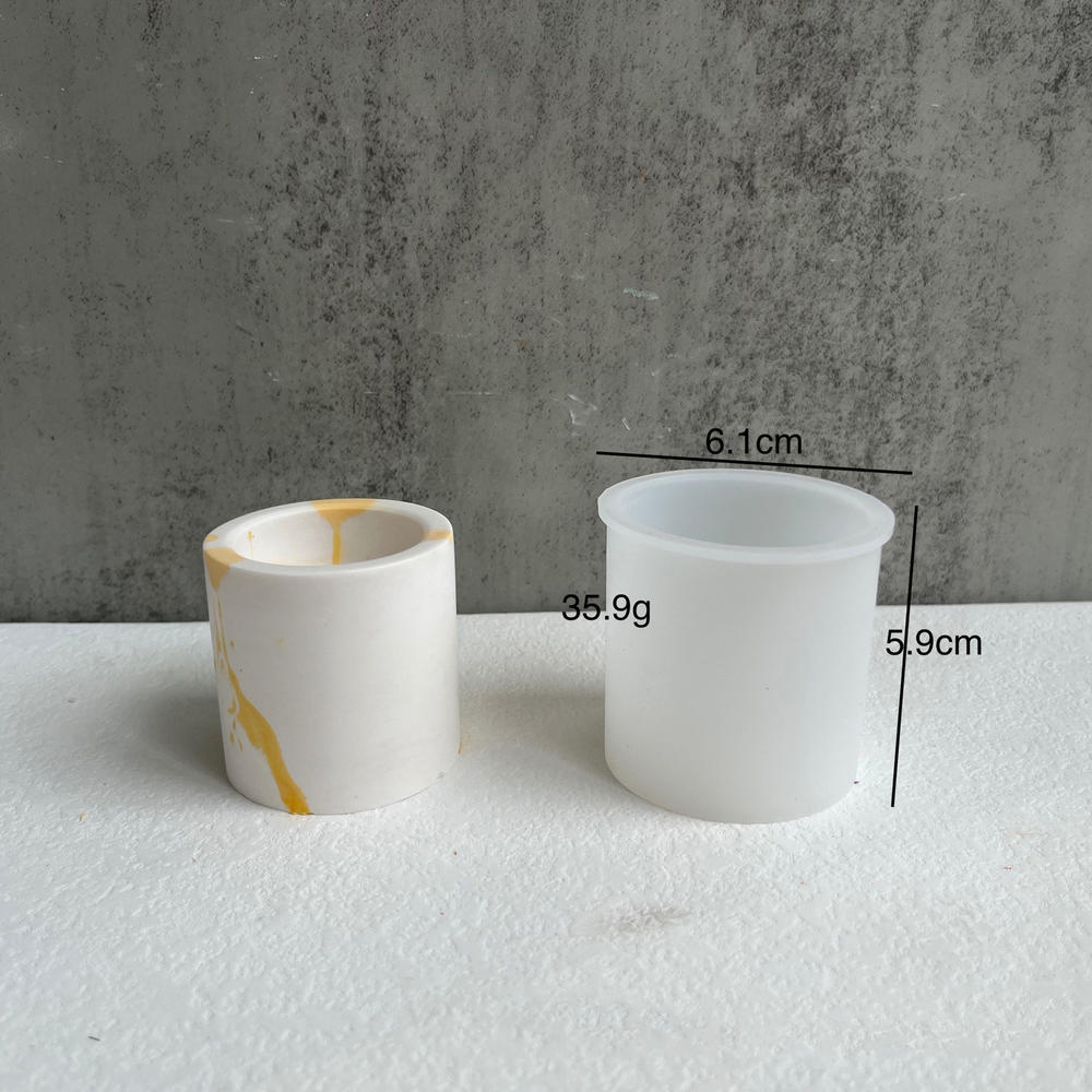 DIY Oválná silikonová forma na svíčku, cementová sádrová malá květinová nádoba, betonová vosková krabička, podnos na svíčku, vstřikovací forma, domácí dekorace, řemesla