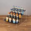 Black Handmade Toy Display Rack 1/2/3/4/5 Layer Ladder Shelf for Building Block Model Doll Office Cosmetics Storage