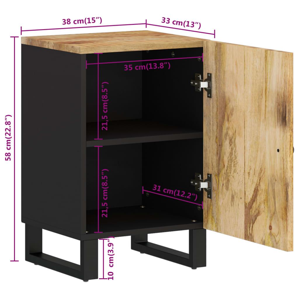 Bathroom Cabinet 38 X 33 X 58 Cm Solid Mango Wood