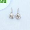 New Women Earring Pendant Fashion 925 Silver Diamond -Studded Gypsophila Ear Studs Piercing Hoops Earrings Jewelry Festival Gift