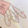 1 Stück Rosa Bär Schmetterling Blume Handy-Anhänger Kette Knoten Handy-Lanyard Schlüsselanhänger Frau Mädchen Tasche Kamera Anhänger Für Hülle