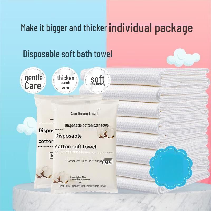 

Disposable Travel Bath Towel & Face Towel Set 1 Pack (15 Pcs)