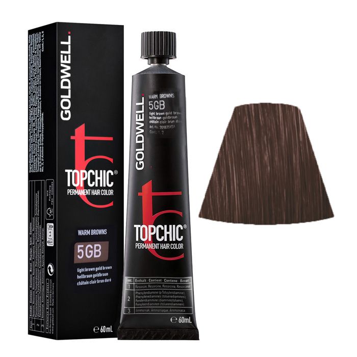 Coloration Capillaire - Goldwell - Topchic - 60 Ml - Châtain - Tous Types De Cheveux