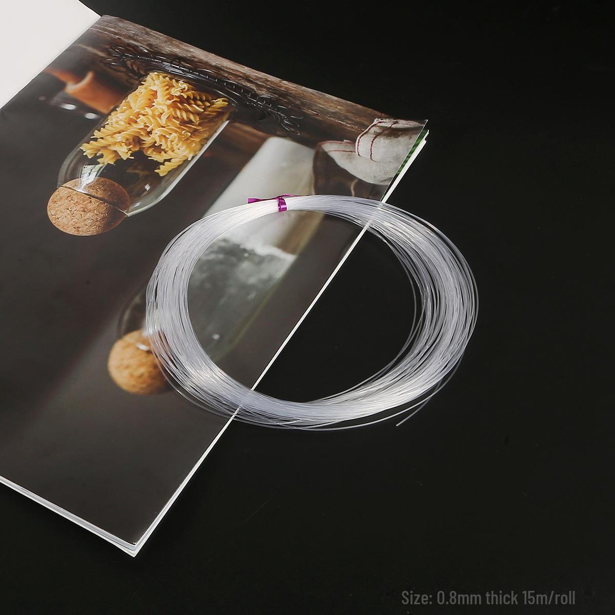 

Материалы для бисероплетения своими руками: Прозрачная неэластичная леска из кристального рыбьего шелка для ювелирных изделий ручной работы