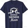 German Shepherd Dog Mom Dogs Owner Cotton TShirt for  Gifts Oversized T Shirt  Clothing Gothic Comfortable Tops unisex