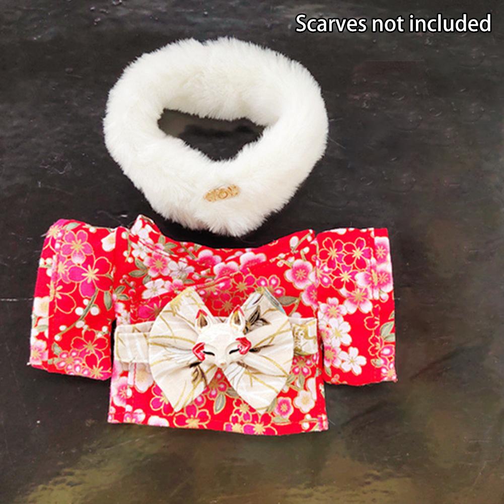 Miniature Kimono Skirt Set for 17cm Labubu Dolls Cute DIY Doll Clothes Fashion Accessories Lovely Outfit Gifts for Girls Friends