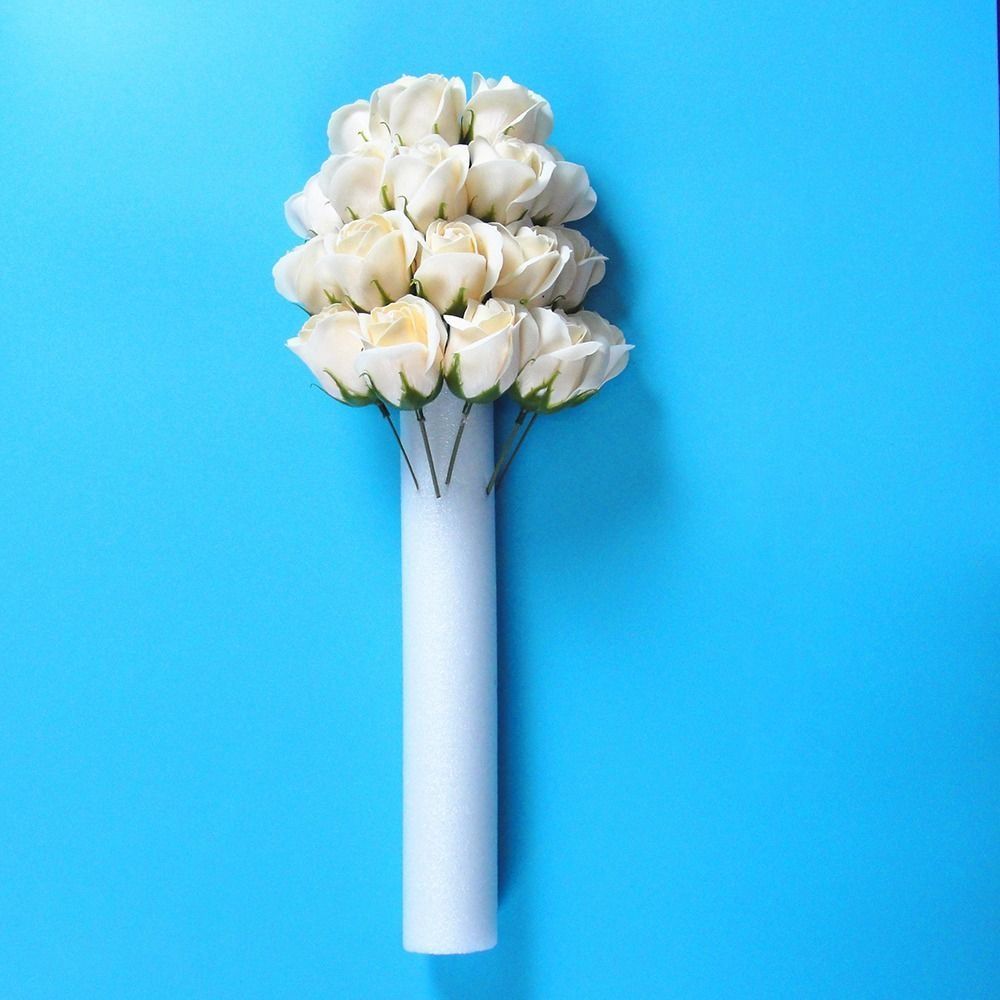 1 st Blombukettbas Skumremsa DIY Bröllopsevenemang Festrekvisita Bomullsremsa 40*5 cm Cylindrisk