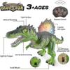 Dinosaur Toy Remote Control Dinosaur Light Up - Rc Dinosaur Electric Toy With Led Light Up Eyes, Walk And Roar, Realistic Robot Gift For Boys Girls Ki