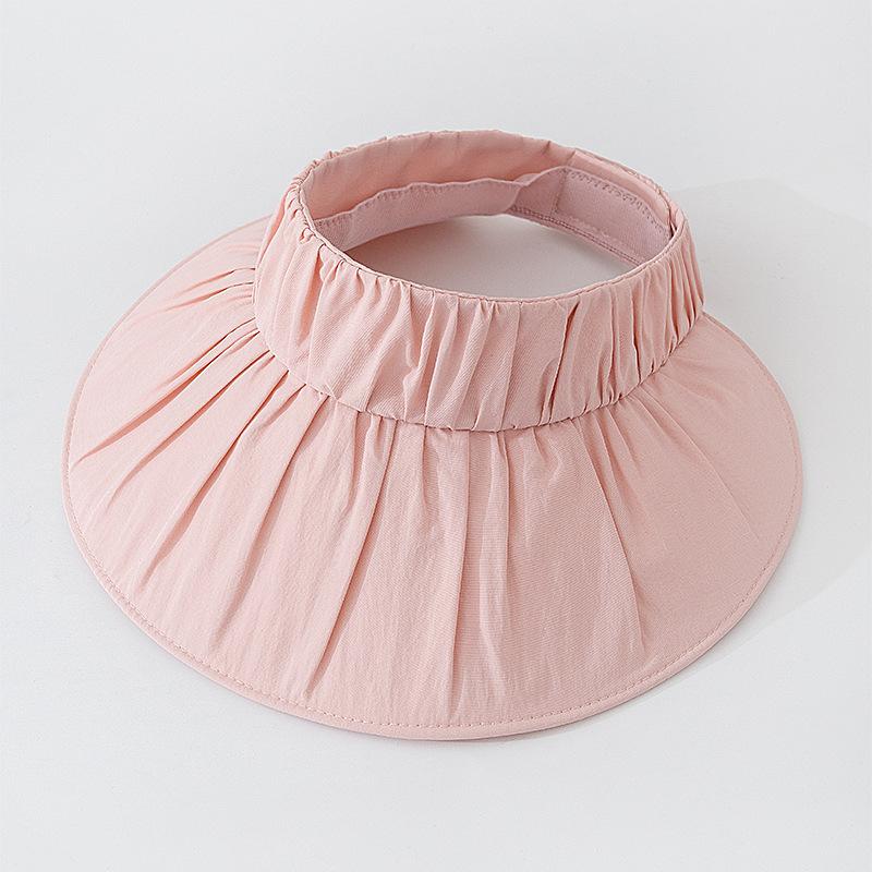 

Style Hat Versatile Simple Solid Color Deep Brim Womens Sunbonnet Hatscaps рожевий