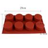 New 6 Cavity Cylinder Silicone Cake Mold For Cookies Making 3D Handmade Kitchen Reuse Baking Tools Decorating Mousse Mould