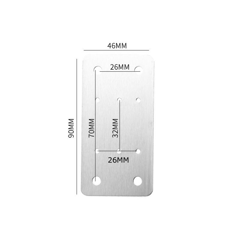 Stainless Steel Hinge Repair Plate for Cabinet Doors
