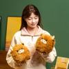 20CM Simulation Kyloe Round Highland Cow Animal Plush Doll Soft Stuffed Highland Cow Cattlle Plushie Gift