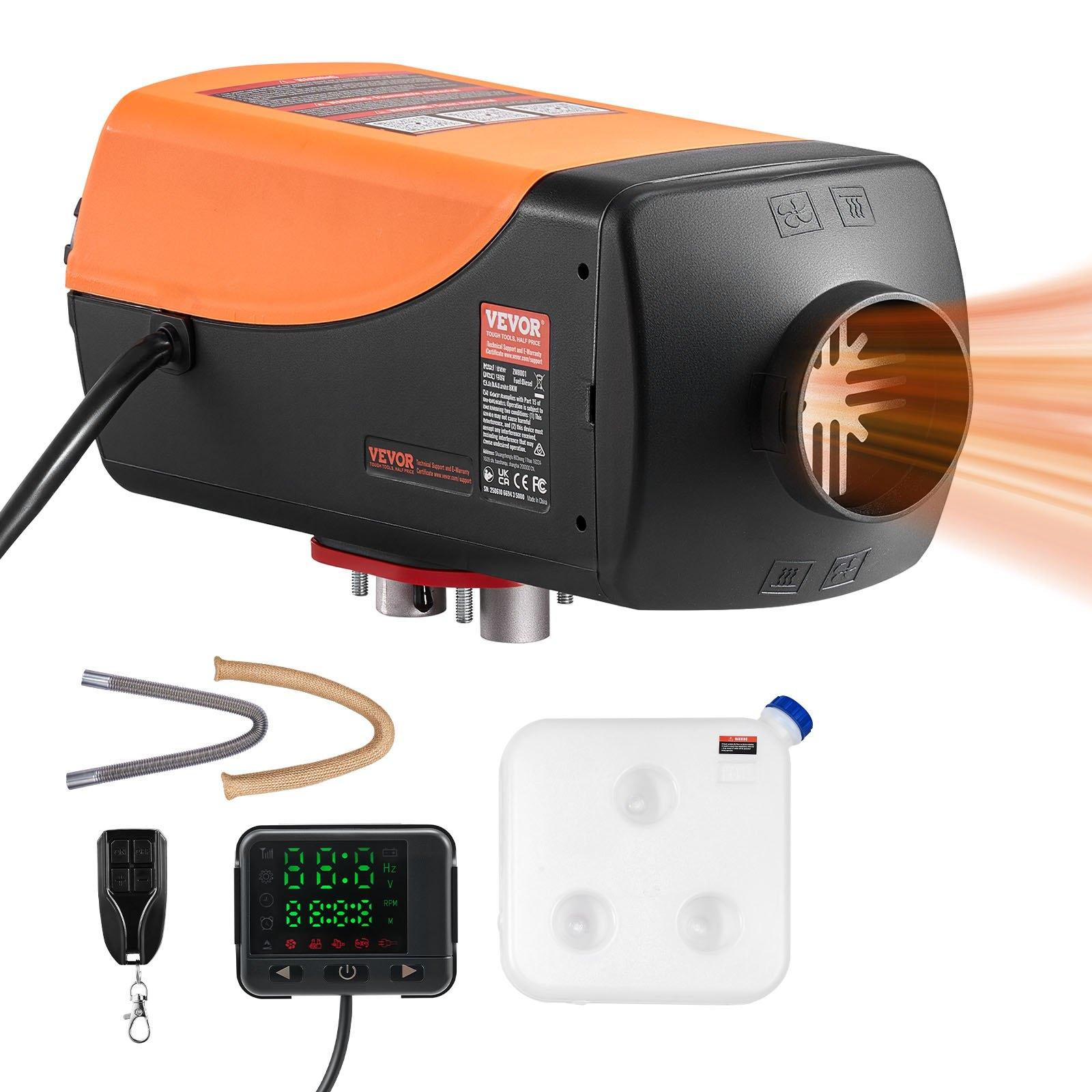 VEVOR Dīzeļdegvielas Gaisa Sildītājs, 5-8KW DC12-24V