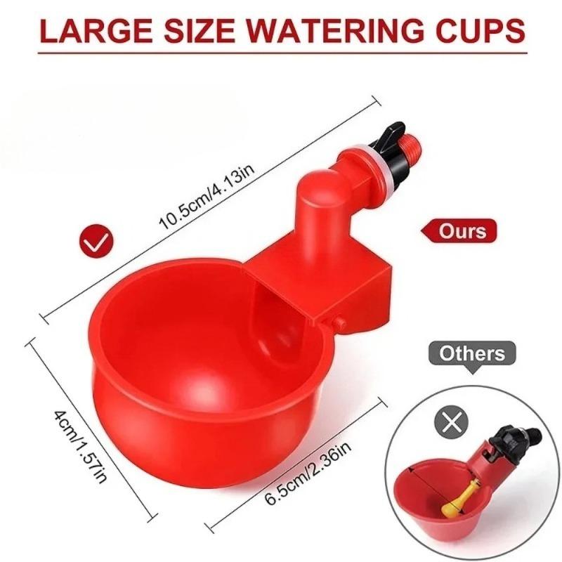 Bevitore automatico per polli, mangiatoia per polli, abbeveratoio in plastica per pollame, mangiatoia per acqua potabile per pulcini, anatre, oche, quaglie