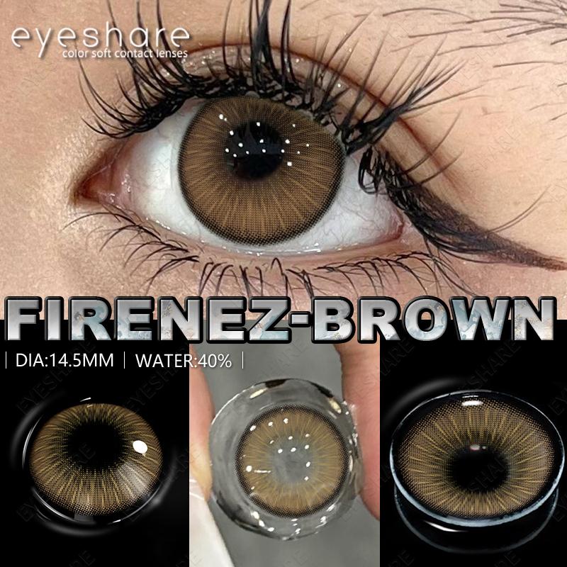 Eyeshare Various Styles Colored Contact Lenses Light Blue Contact Lenses Brown-gray Lenses Green Contact Lenses 2 Pieces/pair Per Year
