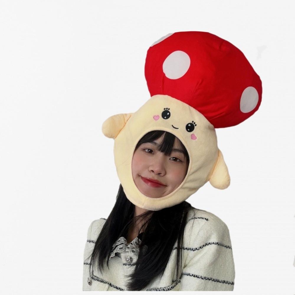 Playful Fruit and Vegetable Hat Thick Pullover Cap Mushroom Nutrition Month Hat  Photography Props