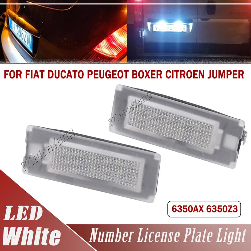 

For Fiat Ducato Bus box Peugeot Boxer Bus box Citroen Jumper Bus box Lancia Ypsilon LED License Plate Light Number Plate Lamp